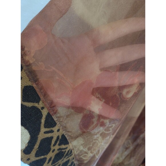 Mina Collection Kaftan Robe Mud Cloth Trim Copper Glow Rare Art to WearOne Size - Picture 9 of 16